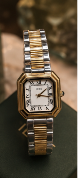 IEKE Heritage Square Roman Watch – Classic Two-Tone Series
