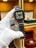 Rado True Square Automatic Open Heart Men's Watch | Premium Skeleton Dial Ceramic Style Wristwatch