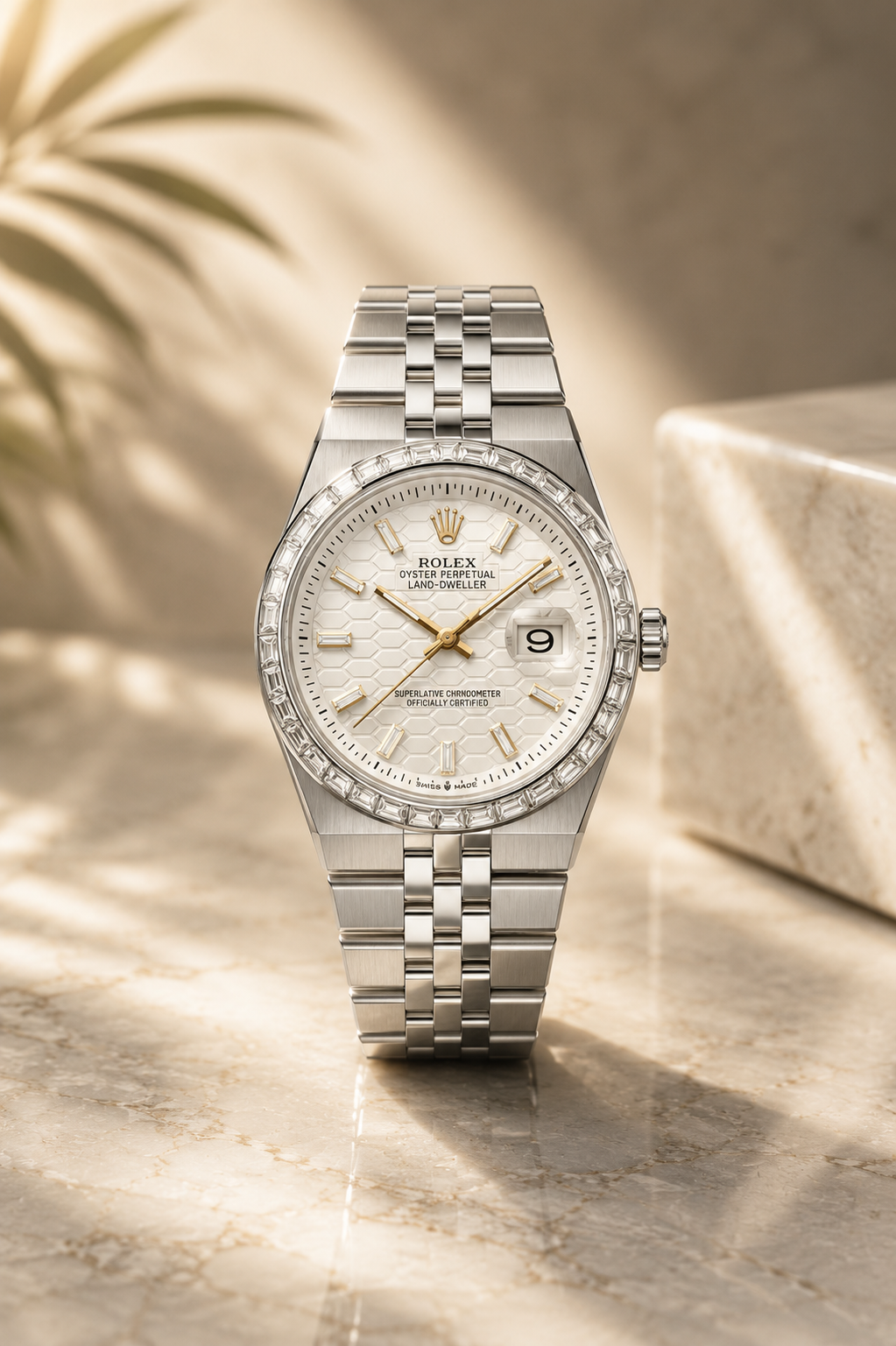 The Opulent "Land-Dweller" Concept: Silver & Ice Luxury Timepiece