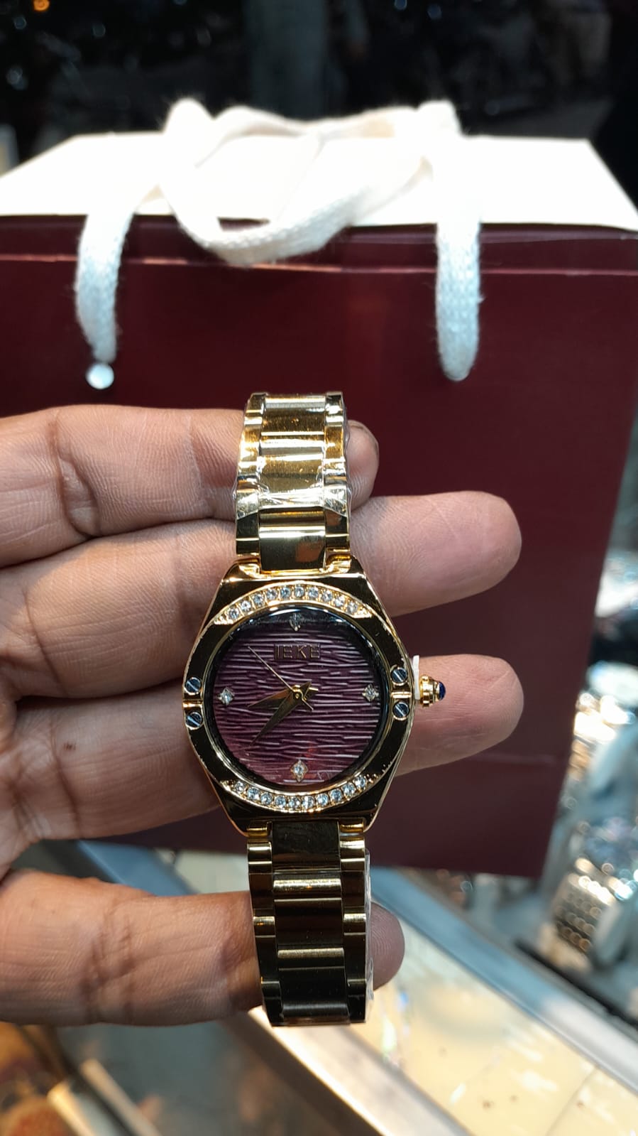 IEKE Luminous Crystal Watch – Premium Luxury Series