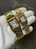 CARTIER Tank Louis Deluxe Pair – Iconic Heritage Gold Edition