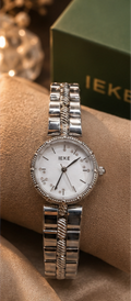 IEKE Celestial Round Crystal Watch – Elegant Multi-Color Series