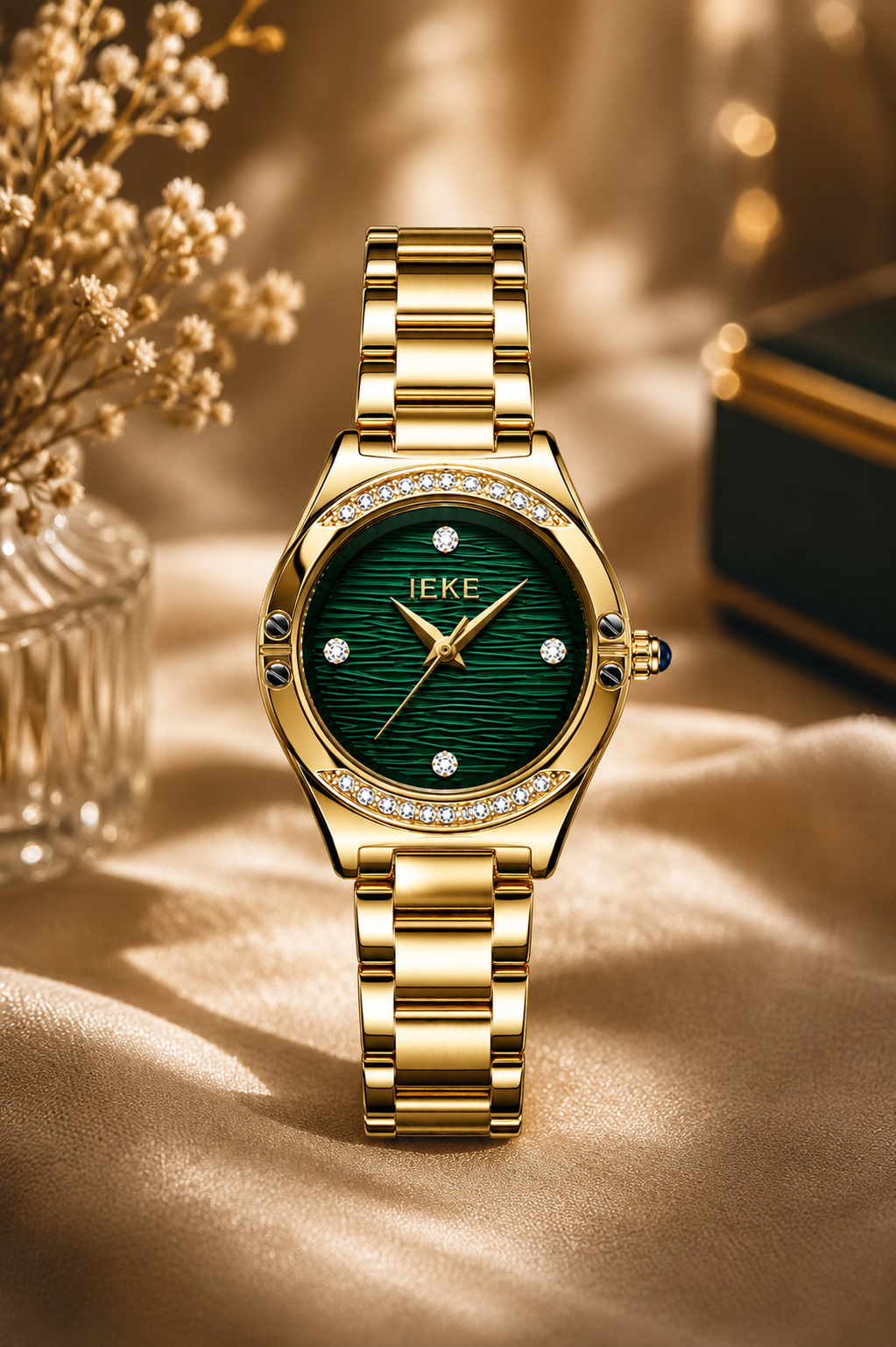 IEKE Luminous Crystal Watch – Premium Luxury Series