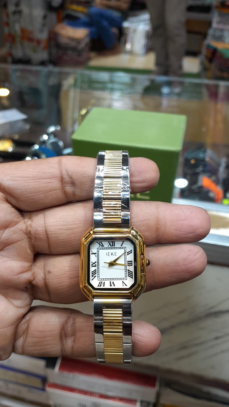 IEKE Heritage Square Roman Watch – Classic Two-Tone Series
